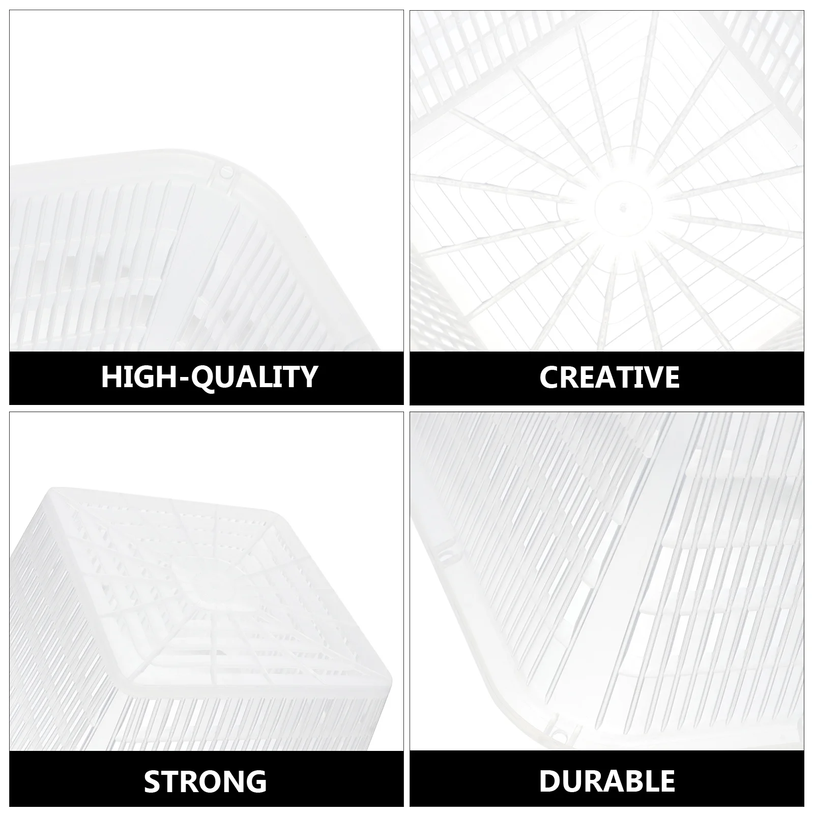 

5Pcs Thickened Orchid Pots Plastic Baskets Holes Lightweight No Burrs Great for Different Kinds Orchids Orchid Pots