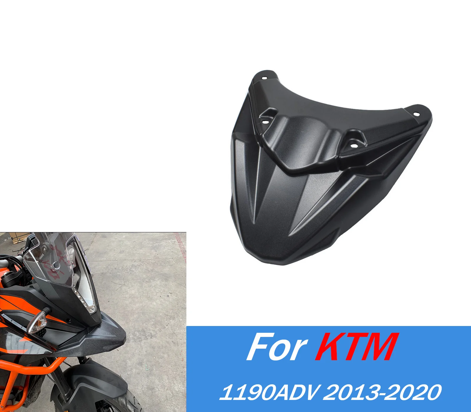 

Motorcycle Beak Nose Cone Extension Cover For KTM 1190 Adventure ADV 2013-2022 Front Fender Mudguard Extender Cowl Accessories