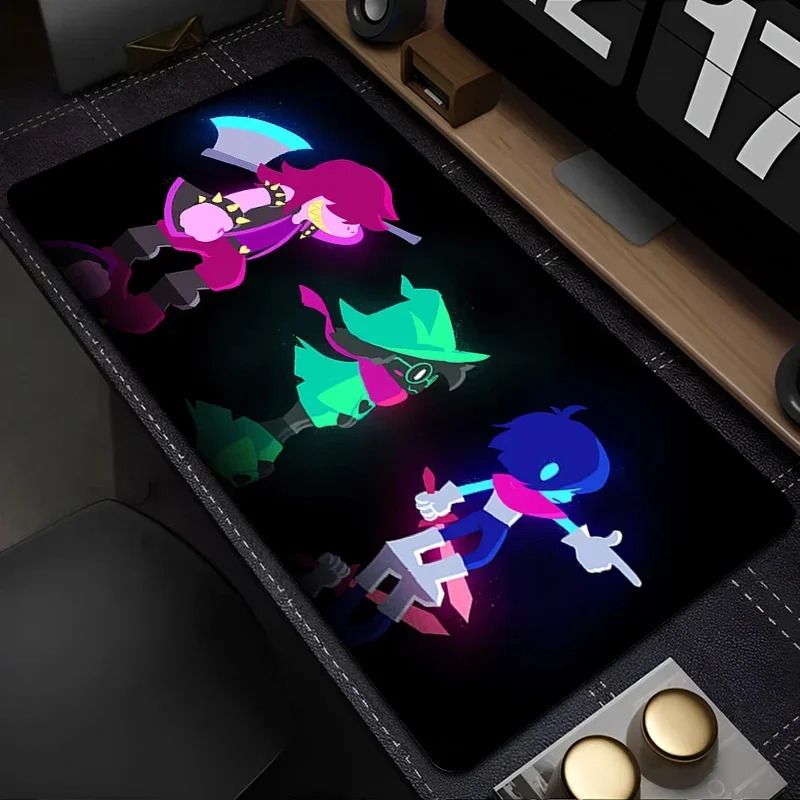 لوحة ماوس أنيمي ملحقات ألعاب الكمبيوتر المحمول حصيرة سطح المكتب الموسعة PC Pixel Game D-deltarune Mousepad Kris Susie Ralsei لوحة المفاتيح #2