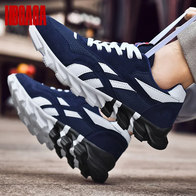 

Men's Large Size 46-48 Running Walking Shoes Lightweight Breathable Mesh Cushioned Non-Slip Outdoor Casual Jogging Sneakers