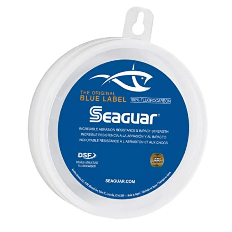 

Seaguar Blue Label Fishing Leader Line for Saltwater 100 Fluorocarbon Clear Multiple Sizes