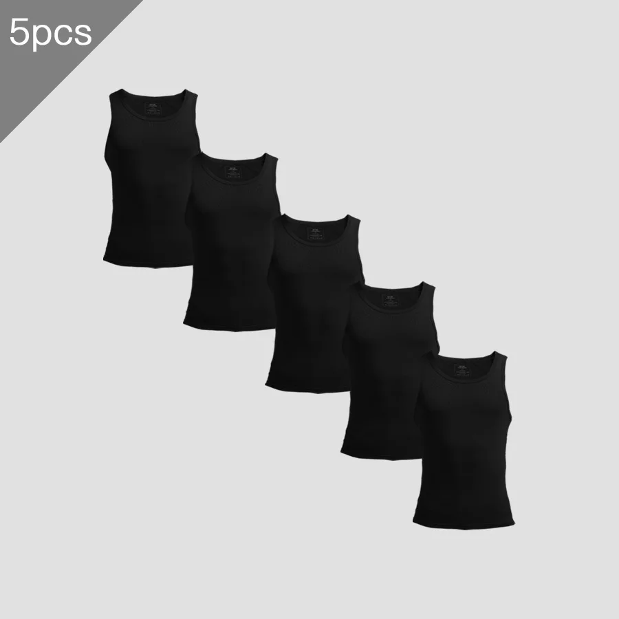 5 قطع ملابس داخلية للرجال، سترة عرق رفيعة، بدون أكمام، حواجز رياضية مشروط ضيقة للياقة البدنية، تي شيرت صيفي قابل للتمدد، طبقة أساسية #2