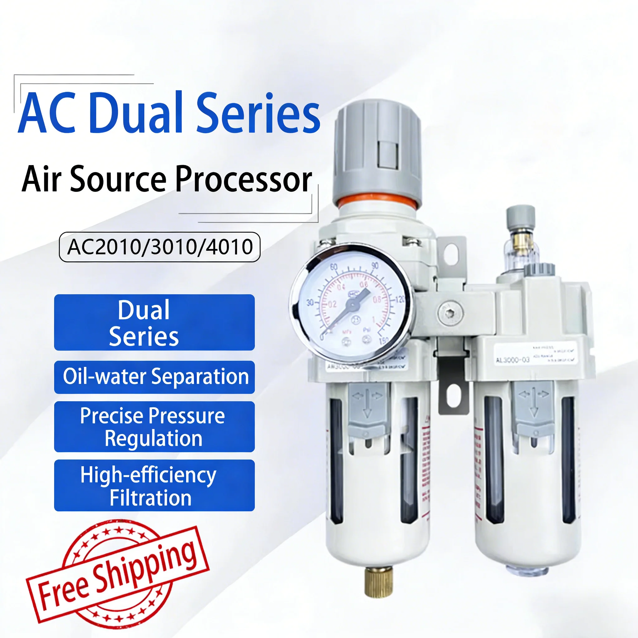 SMC Type AC2010-02 Two-piece AC3010-03/AC4010-04 Pneumatic Filter Oil-water Separator