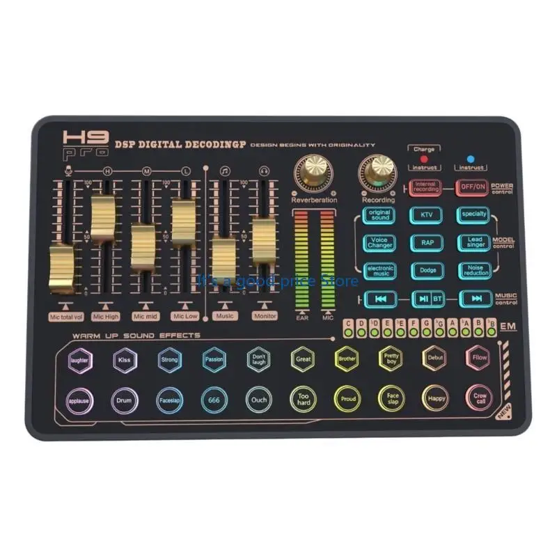  Studio Quality Home Desktop Sound Card with Professional Chip for Clear Sound