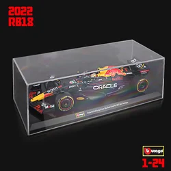 Bburago 1:24 F1 2022 rb18 # 1 Vestappan # 11 Perez Formula 1 Simulation Alloy Car Model Crafts Decoration Collection Toy Tools