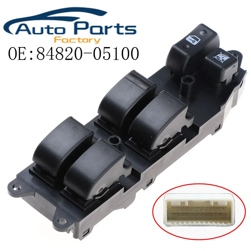 

Переключатель Стеклоподъемника 84820-05100 для Toyota Avensis 8482005100 84802-05210, переключатель управления боковым окном водителя