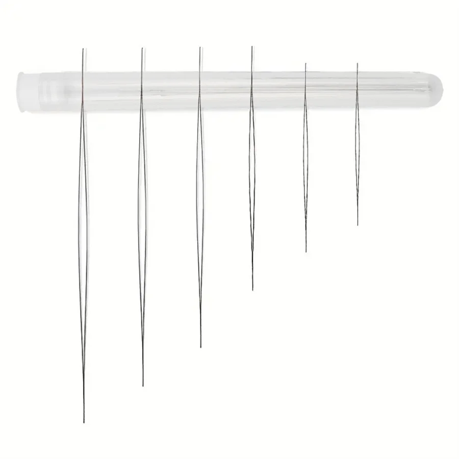 

12pcs Beading Needle Set Big Eye Needles For Seed Beads With Bottle For DIY Jewelry Making Bracelets Necklaces Crafts Supplies