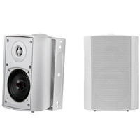 Herdio 4'' Indoor Outdoor Speakers Waterproof Wired 200W With Powerful Bass Wall Mount Speakers For Patio Garage Covered Deck