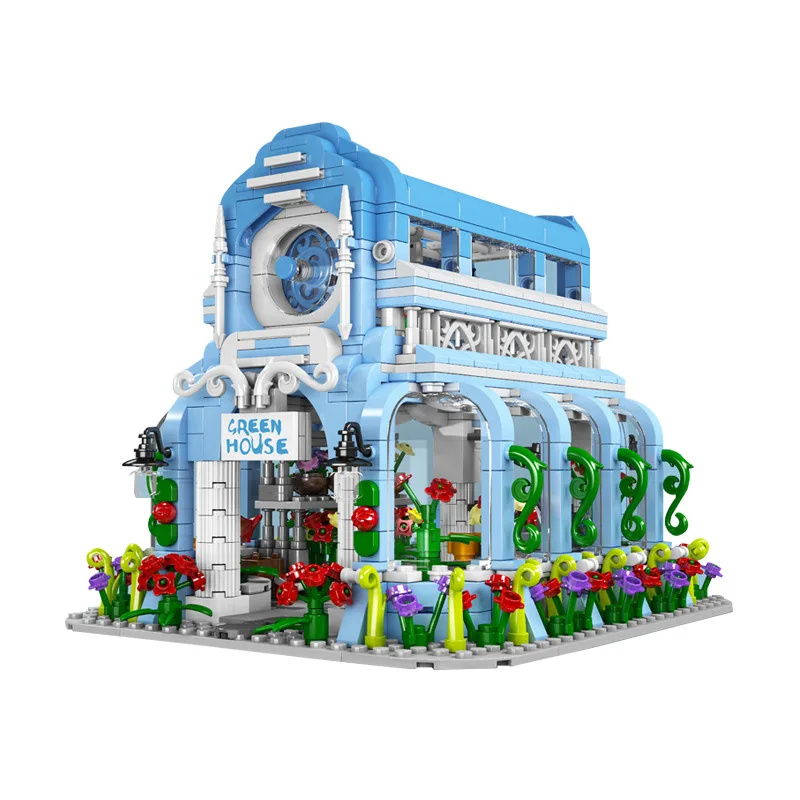 قالب الملك 1289 قطعة حديقة نباتية اللبنات المعماري نموذج طفل ألعاب تعليمية الحلي هدايا عيد الميلاد 16048 #2