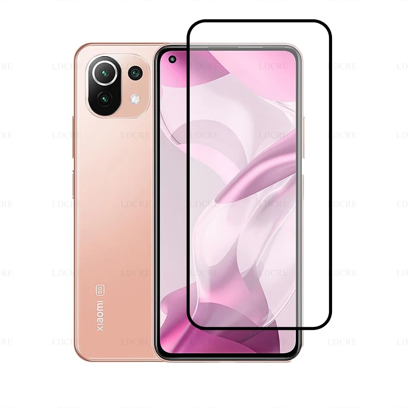 For Xiaomi 11 Lite 5G NE Glass Full Cover Screen Glass For Xiaomi 11 Lite 5G NE Glass Camera Lens Film For Xiaomi 11 Lite 5G NE