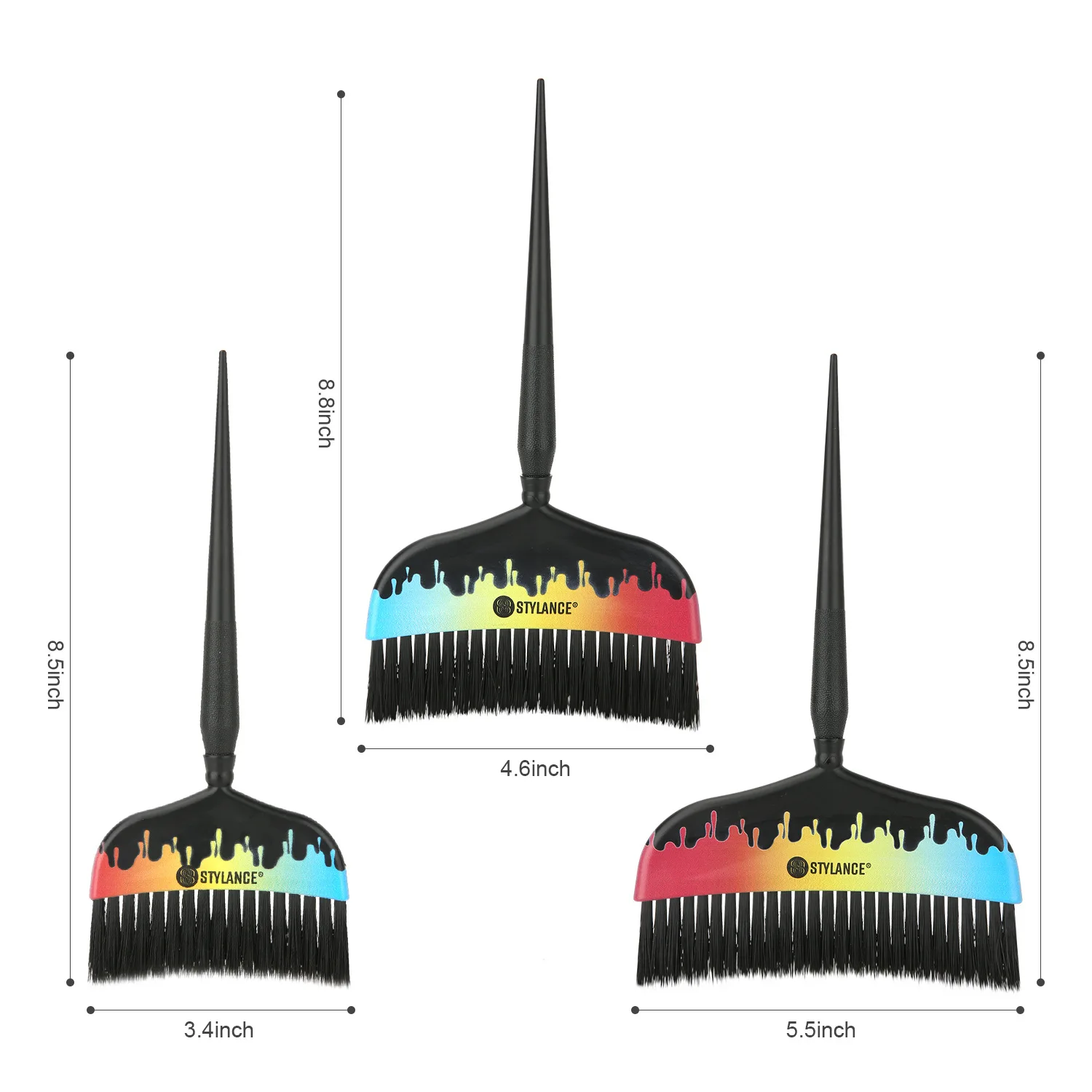Barber Shop Tools Dyeing Brush Double-sided Hair Dyeing Brush Soft Care Baked Oil Brush Hair Stylist Dyeing Sweep
