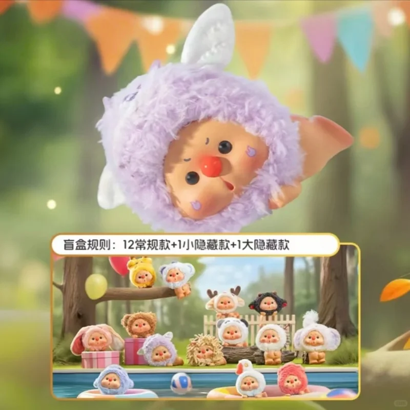 

Authentic OYO animal body mini trendy blind box cute mini model figurine office decoration ornament toy model birthday gift