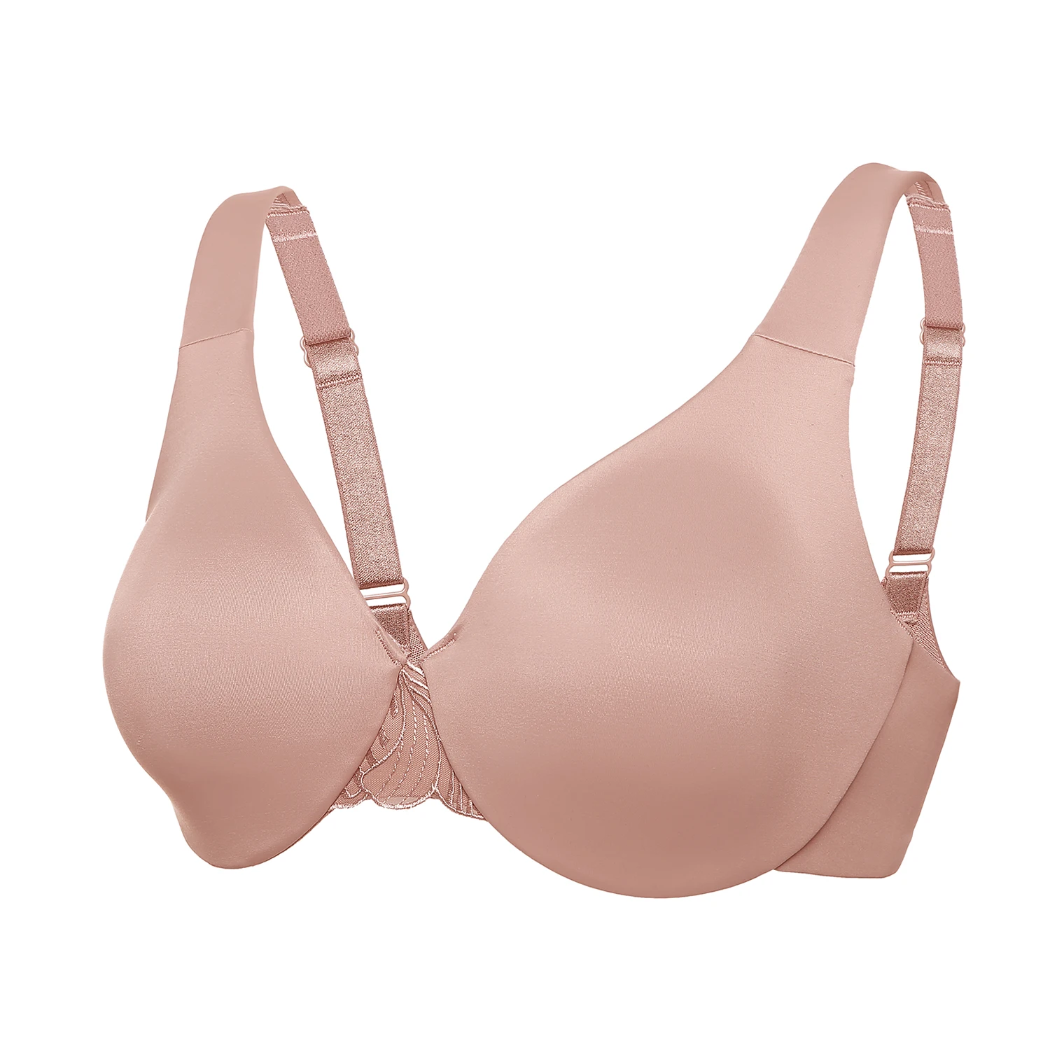 Women\'s Seamless Bra Full Coverage U Back Plus Size Unlined Comfort Underwire Underwear Big Breast E F G 34-40 42 44 46