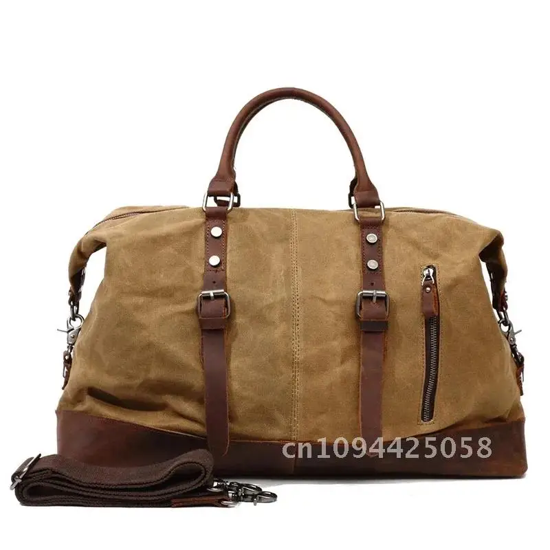 

Men Travel Luggage bag Designer Men Duffle Bag Waterproof Travel Large Capacity waxed On Canvas Business Luggage Bags Bag Trip