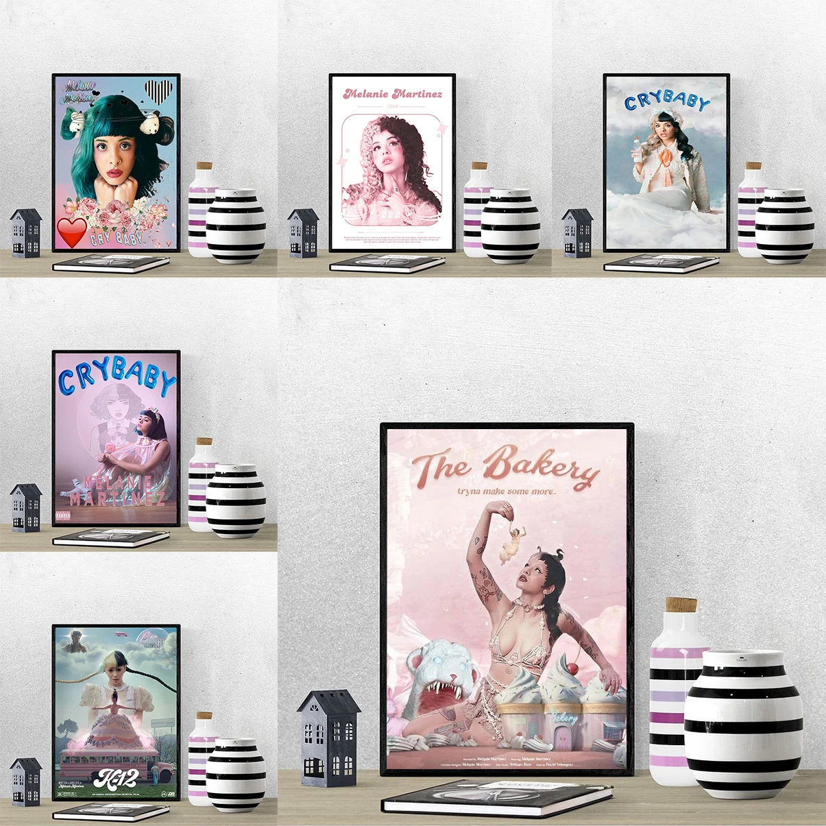 

Pop Singer Melanie Martinez Music Cover Poster Tableau Decoration Mural Wall Posters Room Decor Home Decorations Painting Art