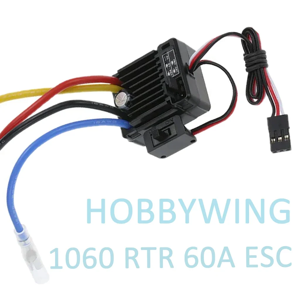 HobbyWing 1060  QuicRun RTR 60A ESC Brushed Electronic Speed Controller For 1:10 RC Car Axial SCX10