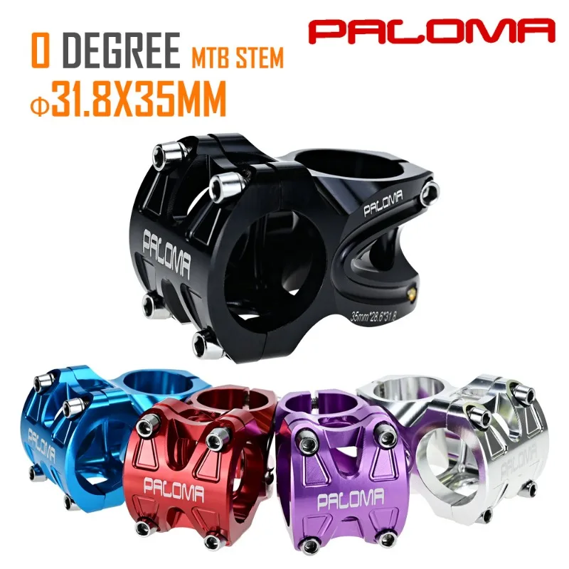

Вынос руля велосипеда PALOMA 0 градусов Вынос руля горного шоссейного велосипеда 31,8 мм мощность Короткий вынос велосипеда 35 мм Mtb велосипедный мост mtb детали