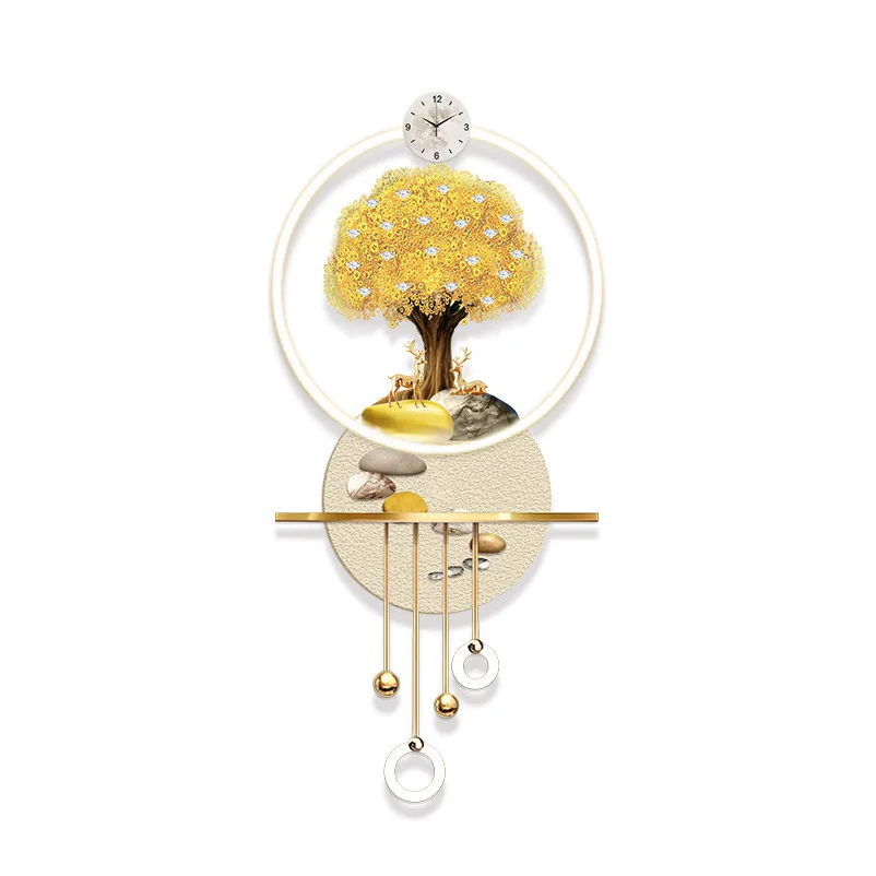 

Wall home, corridor, high-end luminous clock, living room, home, fashionable and atmospheric three-dimensional wall watch