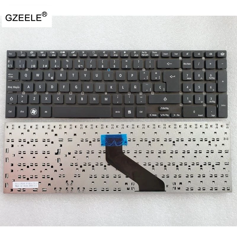 

GZEELE Spanish laptop Keyboard For Acer Aspire 5830 5755 5830T V3-571g V3-551 V3-771G 5755G V3-571 V3-551G Black SP or Latin LA