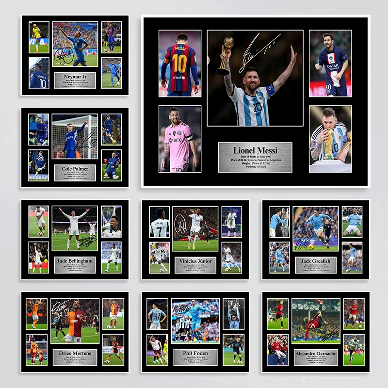 الحديثة الشهيرة لاعبين كرة القدم نجوم كرة القدم الملصقات الرياضية يطبع حائط لوح رسم صورة فنية غرفة المعيشة ديكور المنزل
