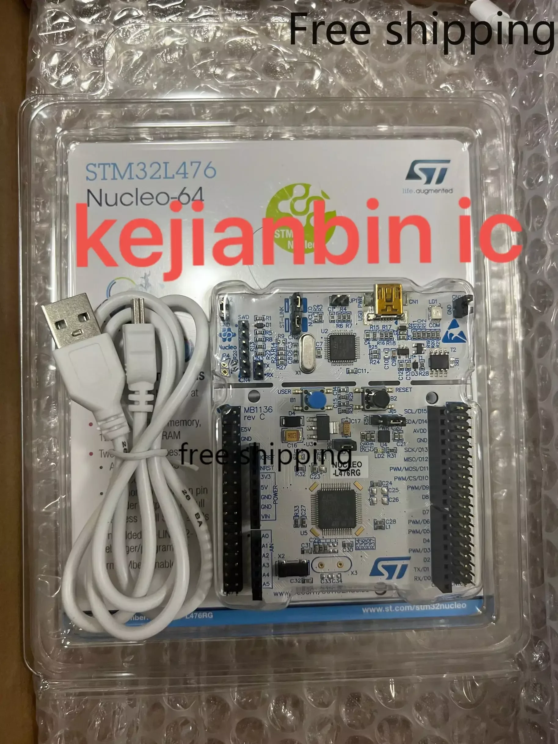 

1pcs/Lot NUCLEO-L476RG Send Line STM32L476RGT6 Board NEW Original Free Shipping in stock.