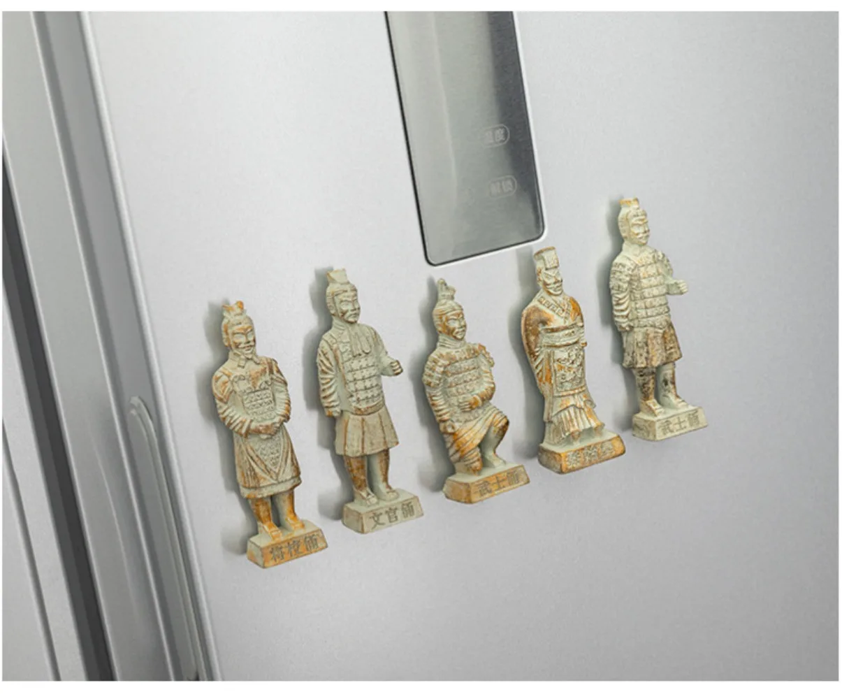 Terracotta Warriors Refrigerator Magnets Qin Shi Huang Home Decor Fridge Sticker China Souvenir Gift