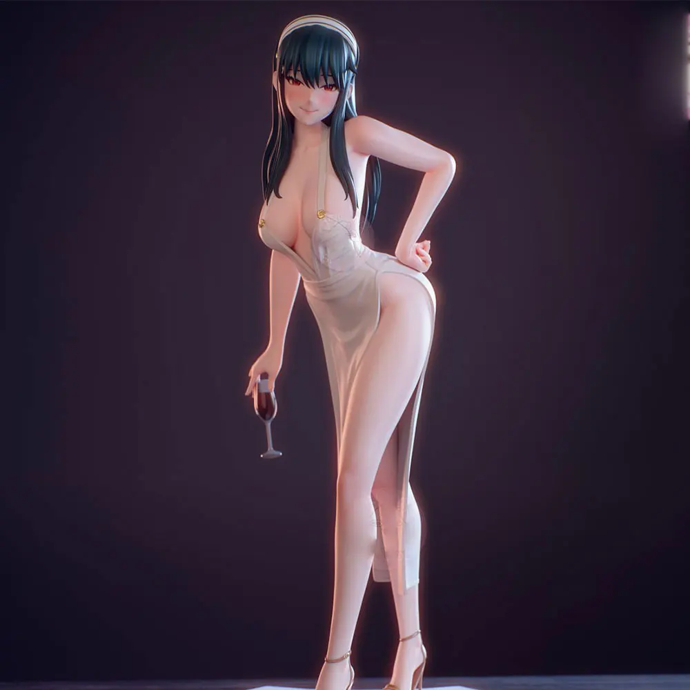 Figura de resina gris impresa en 3D DIY, sin montar ni pintar - imagen 3