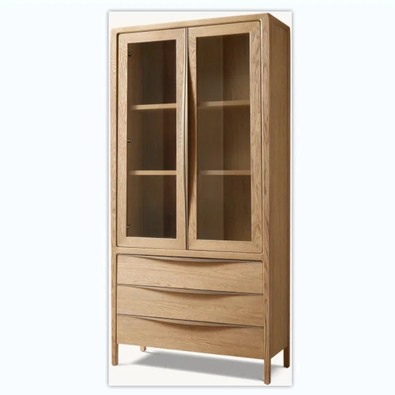 American country villa indoor dining side cabinet locker storage cabinet high-end display cabinet