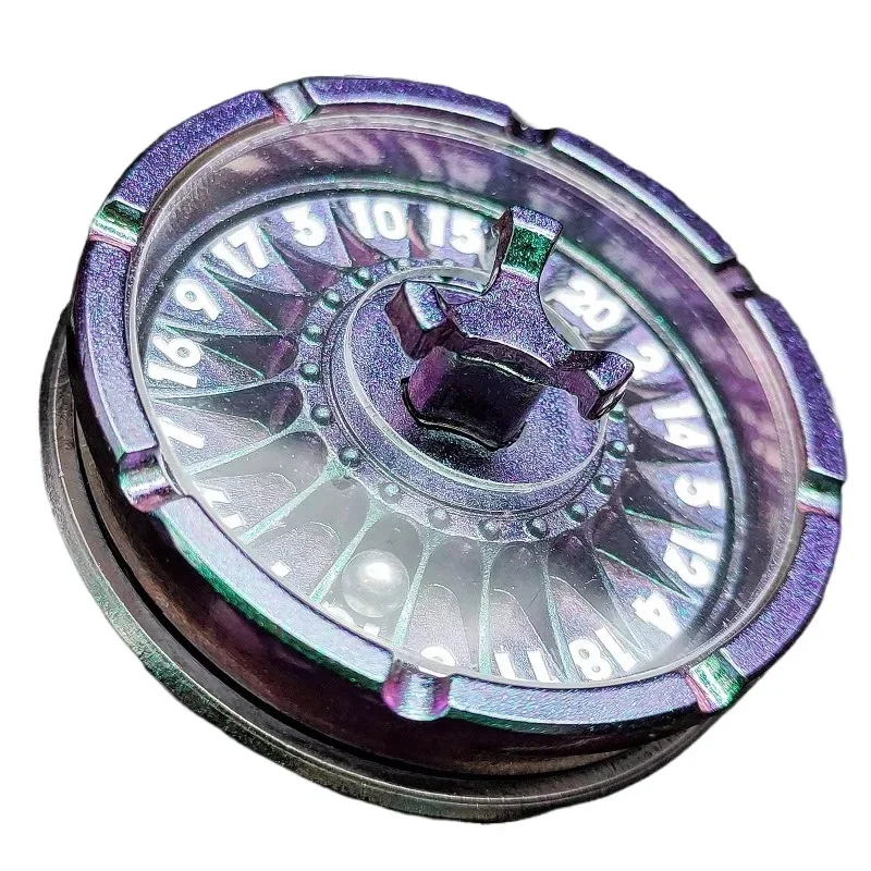 

Quick Delivery Lucky D20 Metal Dice Compass Rotatable Fretting Spinner Dice for RPG