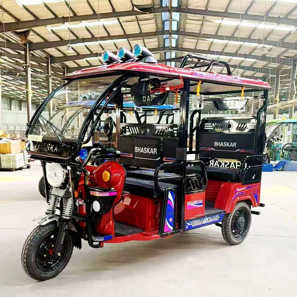 New Electric Tricycle 60V Adult 3-Wheel Passenger Bike, High Quality Steel Frame Cargo E-Bike with EEC