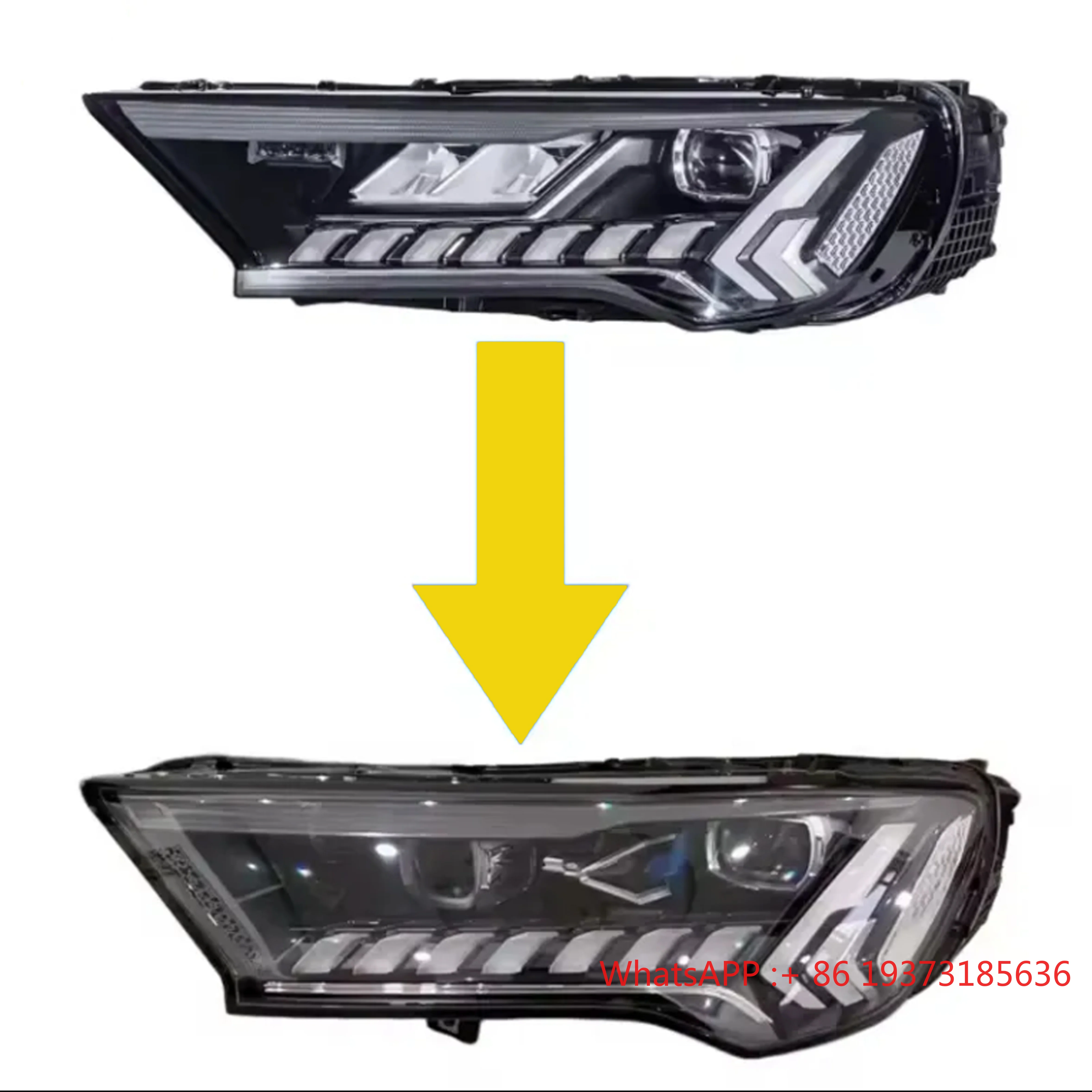 

For Audi Q7 20-24 LED Upgrading AUDI Q7 20-24 Laser Modified Headlight -Low Upgrading High Direct Plug-in