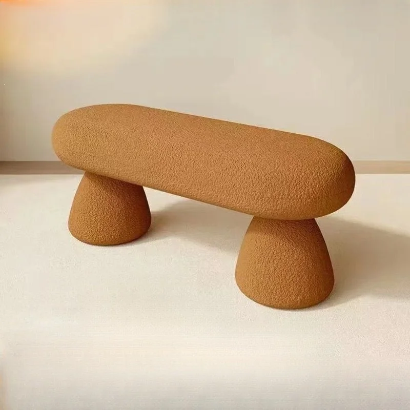 Luxury clothing store style bench shoe changing stool European/Nordic style bedside stool household bedroom bench low stool