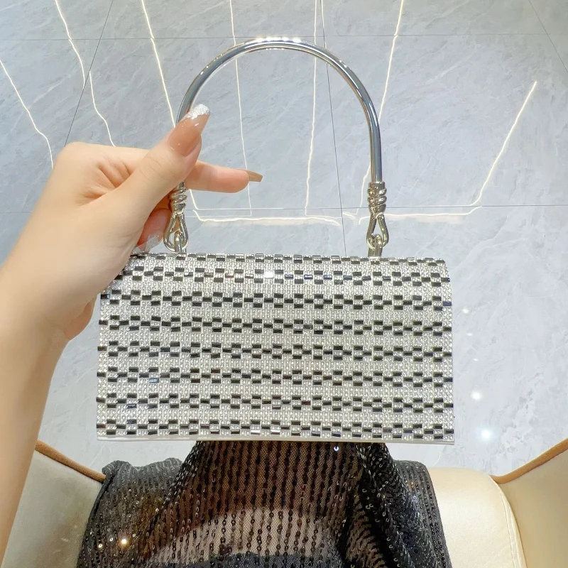 Requintado luxo espumante moda embreagem strass noite embreagens bolsas festa de alta qualidade cravejado diamante sacos ombro