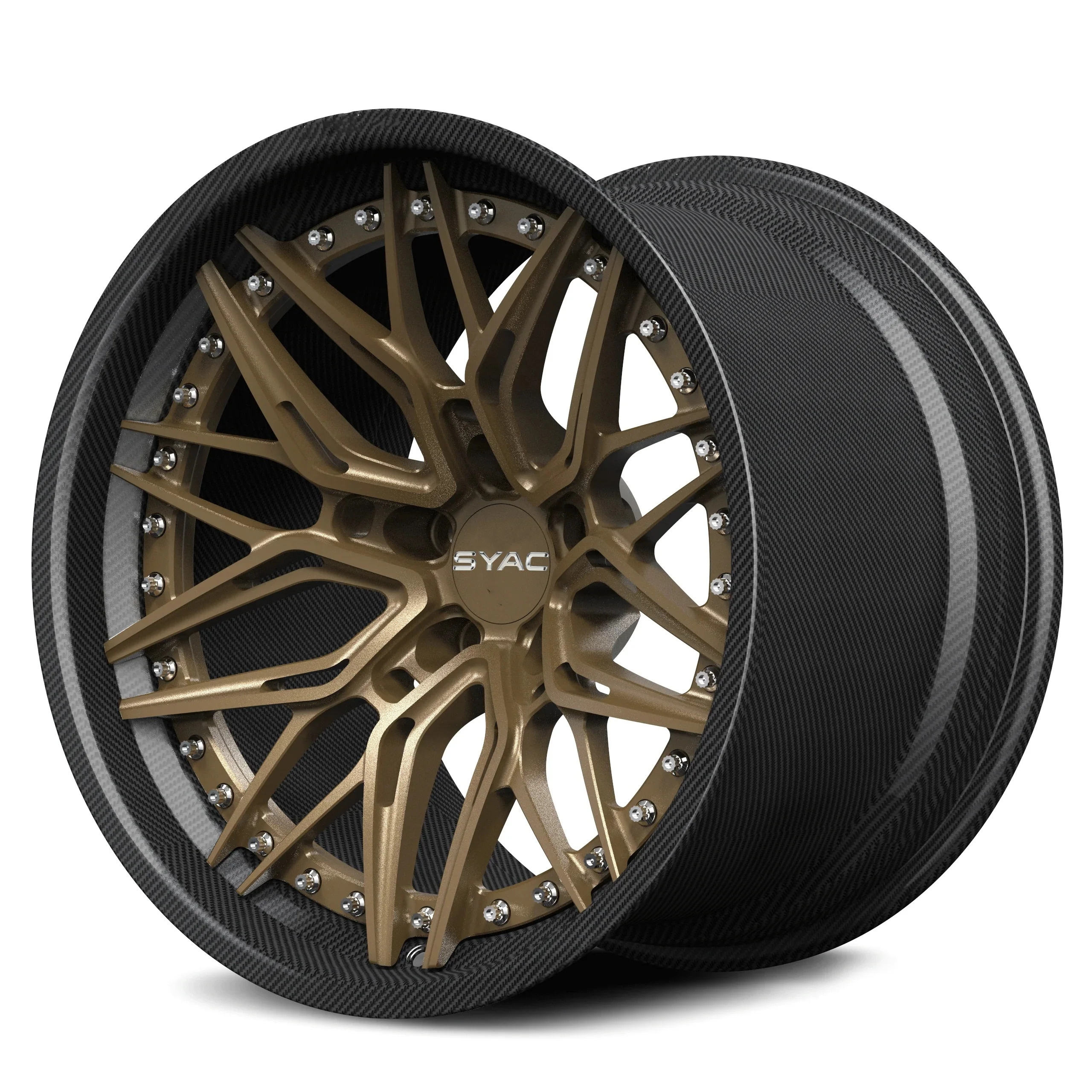 17-23-дюймовые двухсоставные кованые диски из карбона, PCD 5x112 5x120, легкосплавные колесные диски для автоспорта, тюнинг-детали