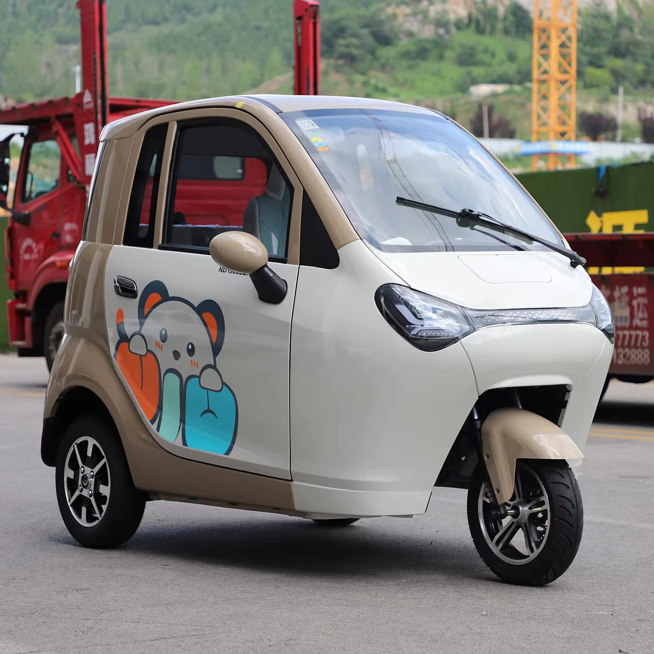 Best Value 2500W Electric Van Taxi with Single RWD Leather Seats Dark Interior Rear Camera for Adults