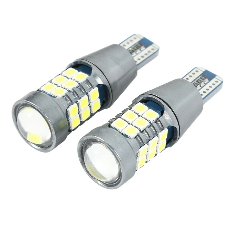 4Pcs Car Ledbulb Turn Signal 3030 27SMD T15 Reversing Light Decoding Brake Light Car Spare Bulb Light Black And White