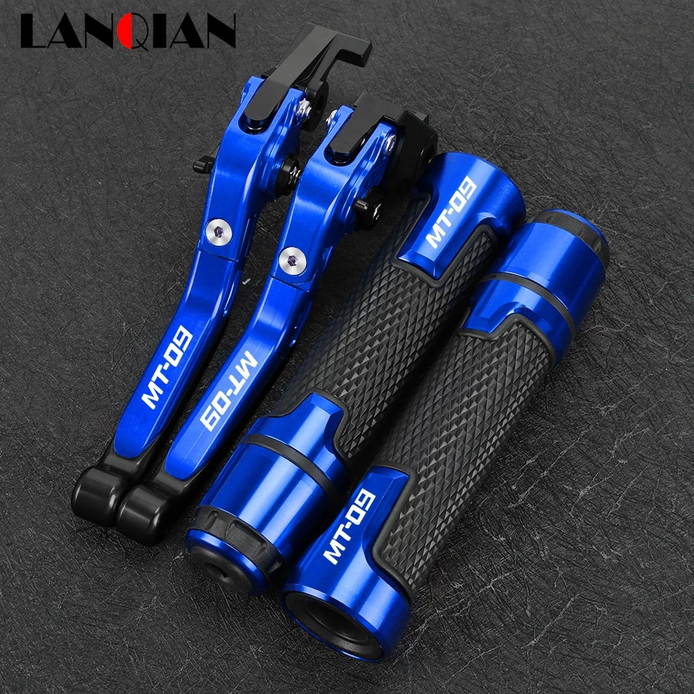 

Motorcycle Folding Brake Clutch Levers Handbar Grips FOR YAMAHA MT09 FZ-09 2014 2015 2016 2017 2018 2019 2020 2021 2022 2023