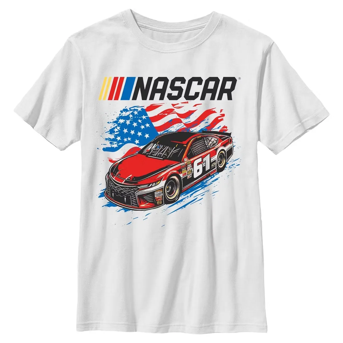 NASCAR American Racing Car 61 Graphic T-Shirt Cotton Men Women Streetwear Tee
