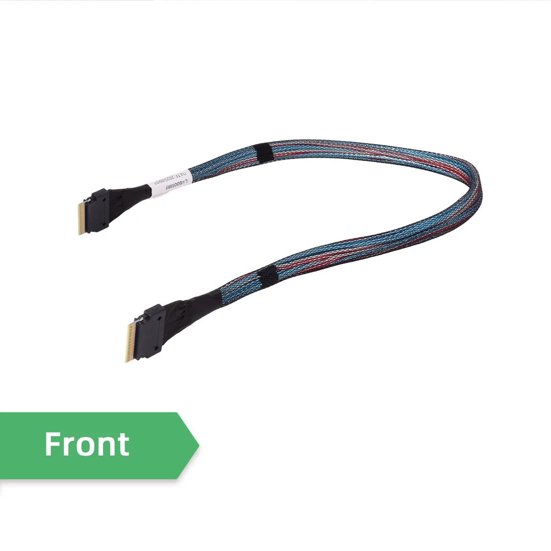 Server Backplane SIim 4.0 SAS Cable SFF-8654 X8 74P 48G Motherboard PCIe Cable 50cm