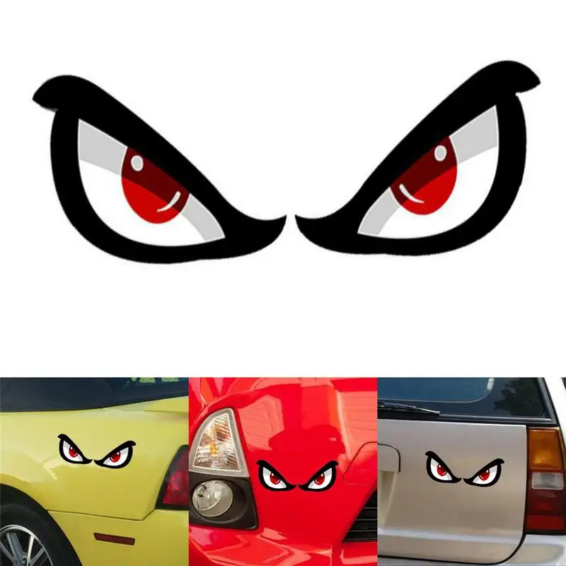 Car Reflective Stickers Simulation Shark Eye Sticker Peeking Sticker Self-Adhesive Waterproof Car Decals for Window Motorcycle