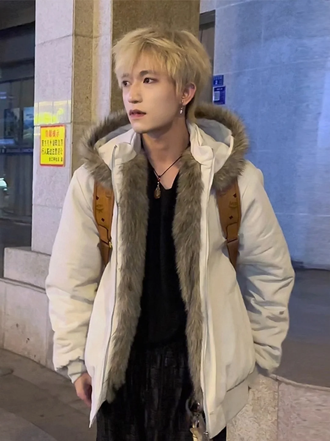 

Men's Thiened Fce Lined Hooded Cotton Jaet Winter Warm Outerwear Stand Fit Casual Wear Cleanfit Sle Youth ular