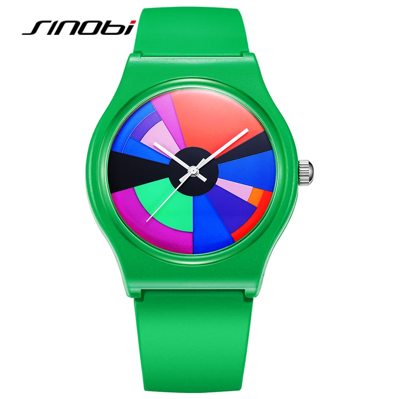 SINOBI Original Design Men's Watches Best Gifts Clock Colorful Life Style Mans Quartz Wristwatches Top Fashion Male Clock