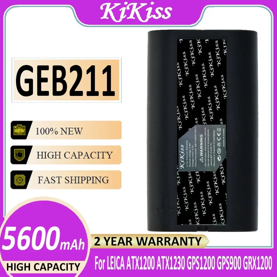 

5600mAh KiKiss Battery For LEICA GEB211 GEB212 ATX1200 ATX1230 GPS1200 GPS900 GRX1200 Bateria