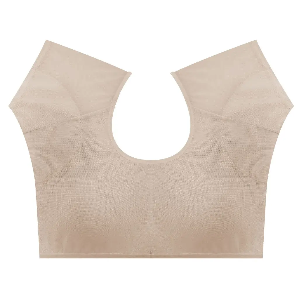 

Removable Mesh Chest Pad Underarm Sweat Pad Vest Women's Backless Tank Top with Adjustable Mesh Fabric Belt