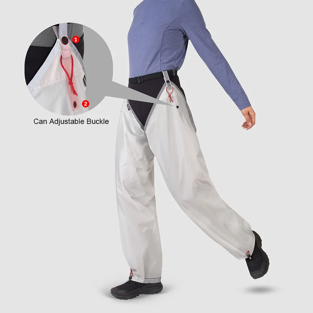 

Quick Waterproof Pull-On Rain Pants - Waterproof 2000mm | 3-Second Wear | For Outdoor Cycling Hiking Fishing Ultralight