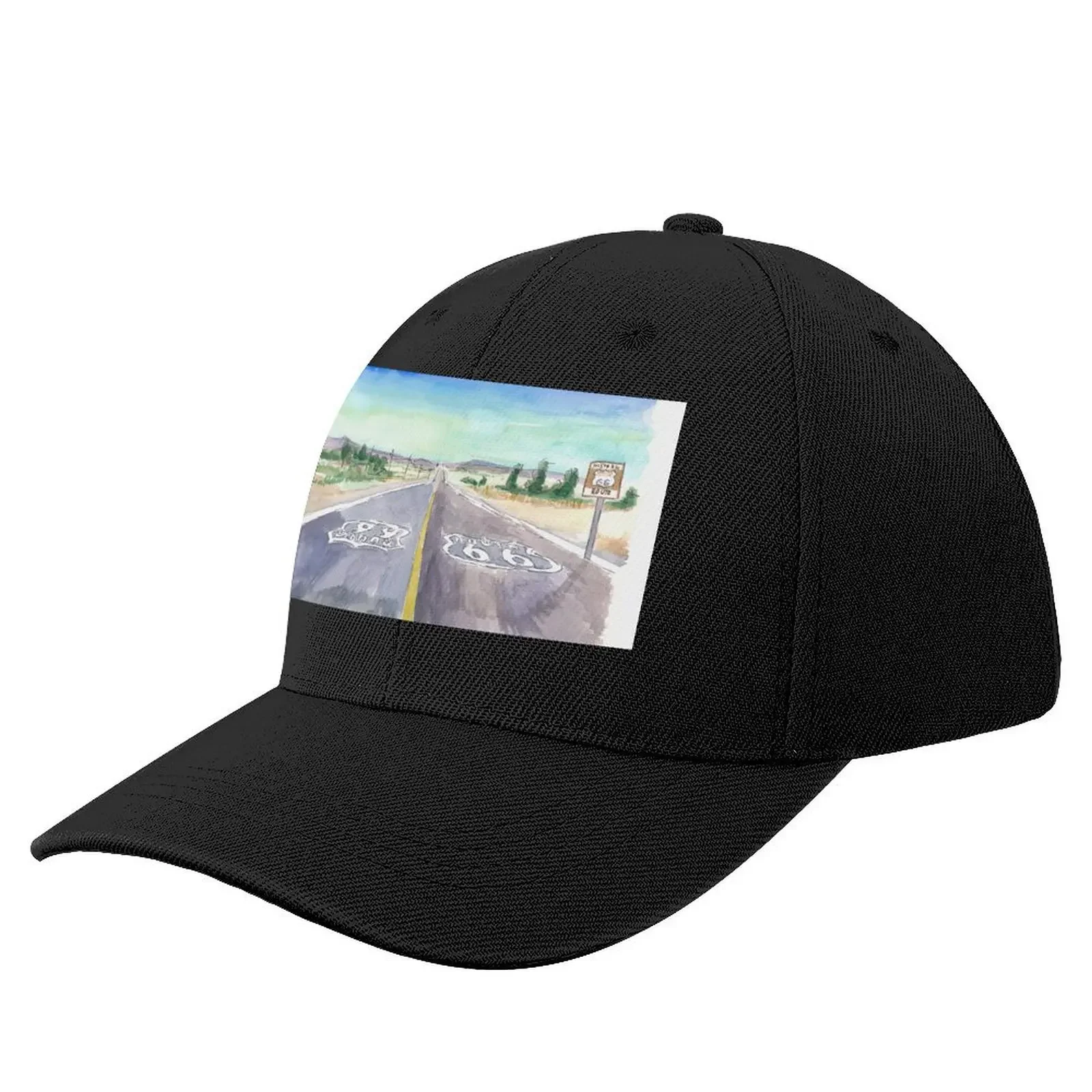 Road Trip on Historic Route 66 Scenic Drive Baseball Cap Dropshipping |-F-| Hats For Women Men's