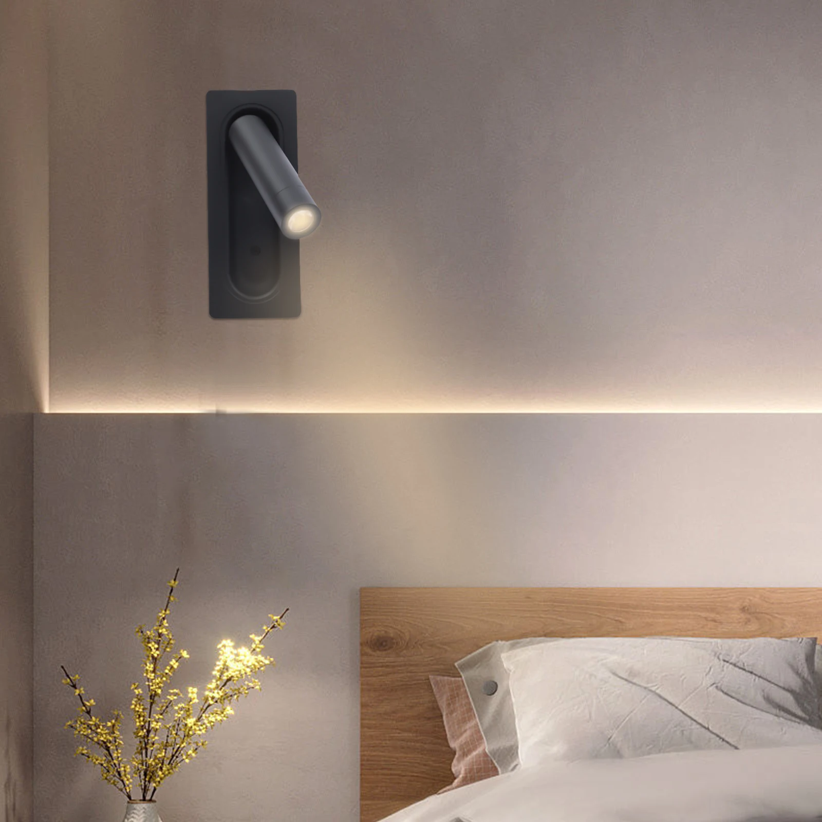 

LED Bedroom Lamp Headboard Wall Light Sconce