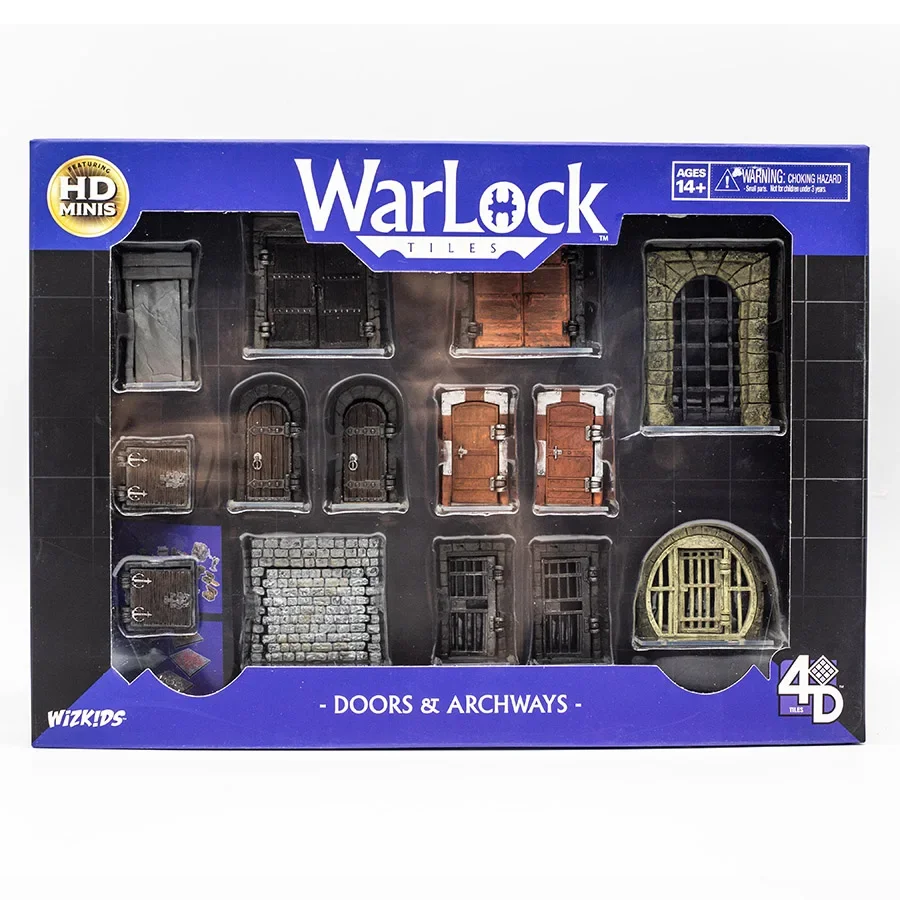 Hasbro Wizkids Miniature Warlock Tiles Accessories Doors Archways Kitchen Tarven Board Game Model Toy Collectibles Kids Gifts