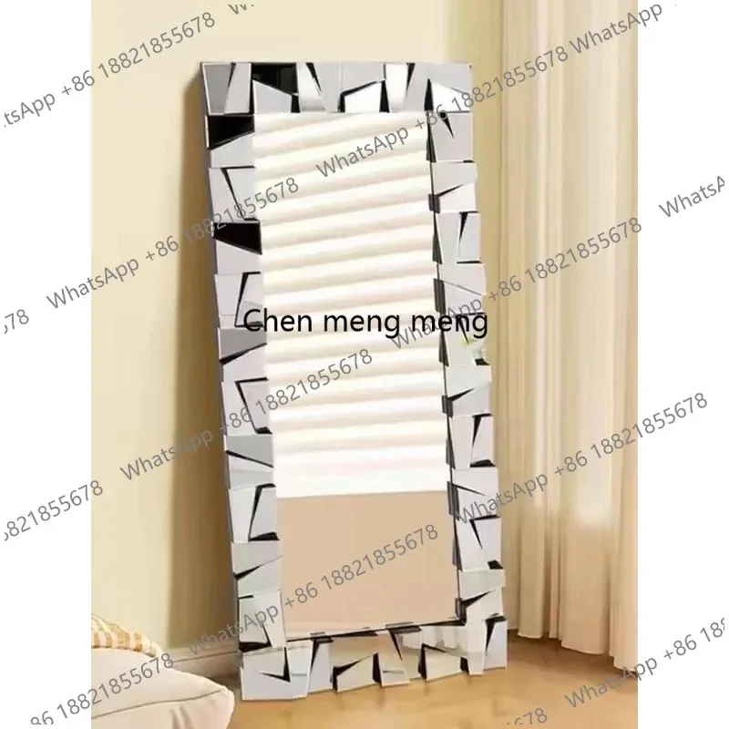 F181 Nordic three-dimensional decorative enigma mirror bathroom mirror fashion makeup mirror floor-to-ceiling full-length