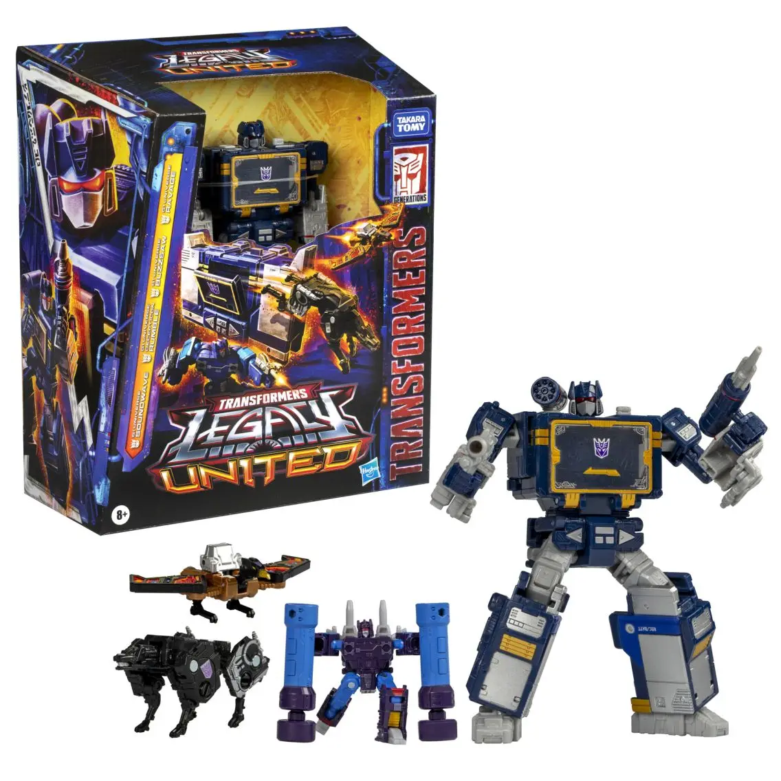 [in-stock] Hasbro Transformers Legacy: United Voyager Class G1 Universe Soundwave Action Figures Anime Gift Birthday Present